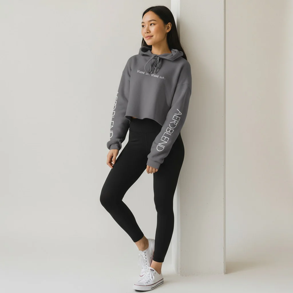 Aeroblend Cropped Hoodie | Blend In. Stand Out. - Image 3