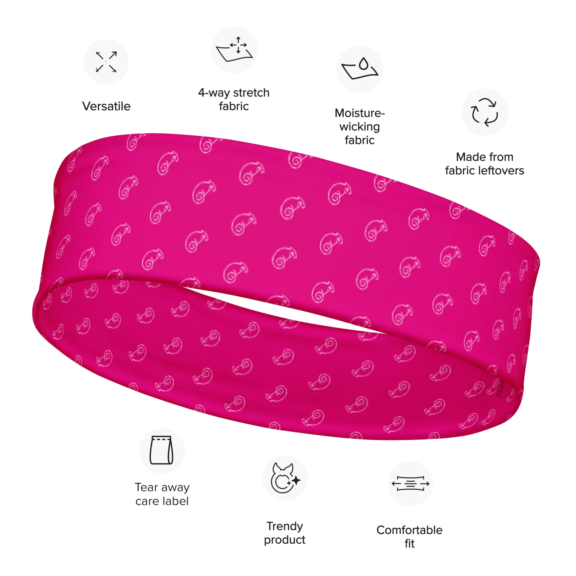 Aeroblend Chameleon Headband | Fuchsia - Image 5