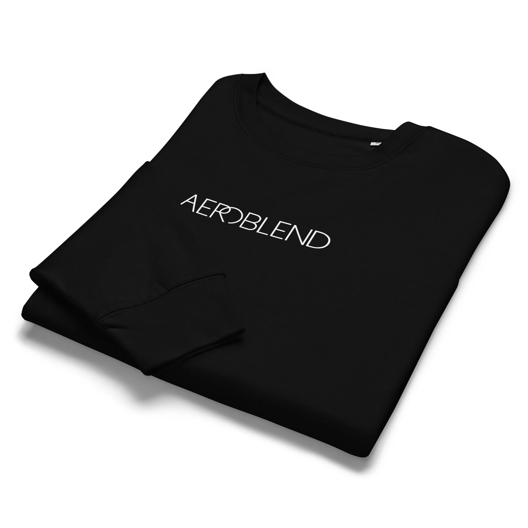 Aeroblend Organic Crewneck Sweatshirt | Black - Image 6